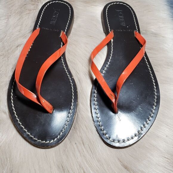 J.Crew Leather Women Flip Flop Sandal - Picture 1 of 4